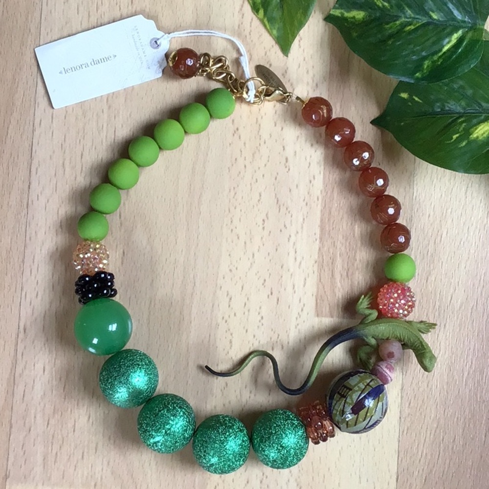 Anthropologie Lizard Necklace by LENORA DAME